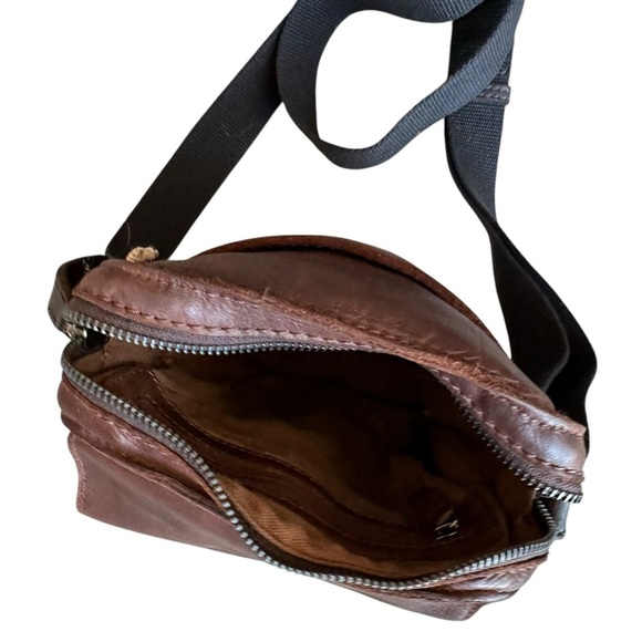 India Brown Leather Crossbody Bag - Picture 10 of 15